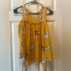 Sienna Sky Mustard Floral Blouse